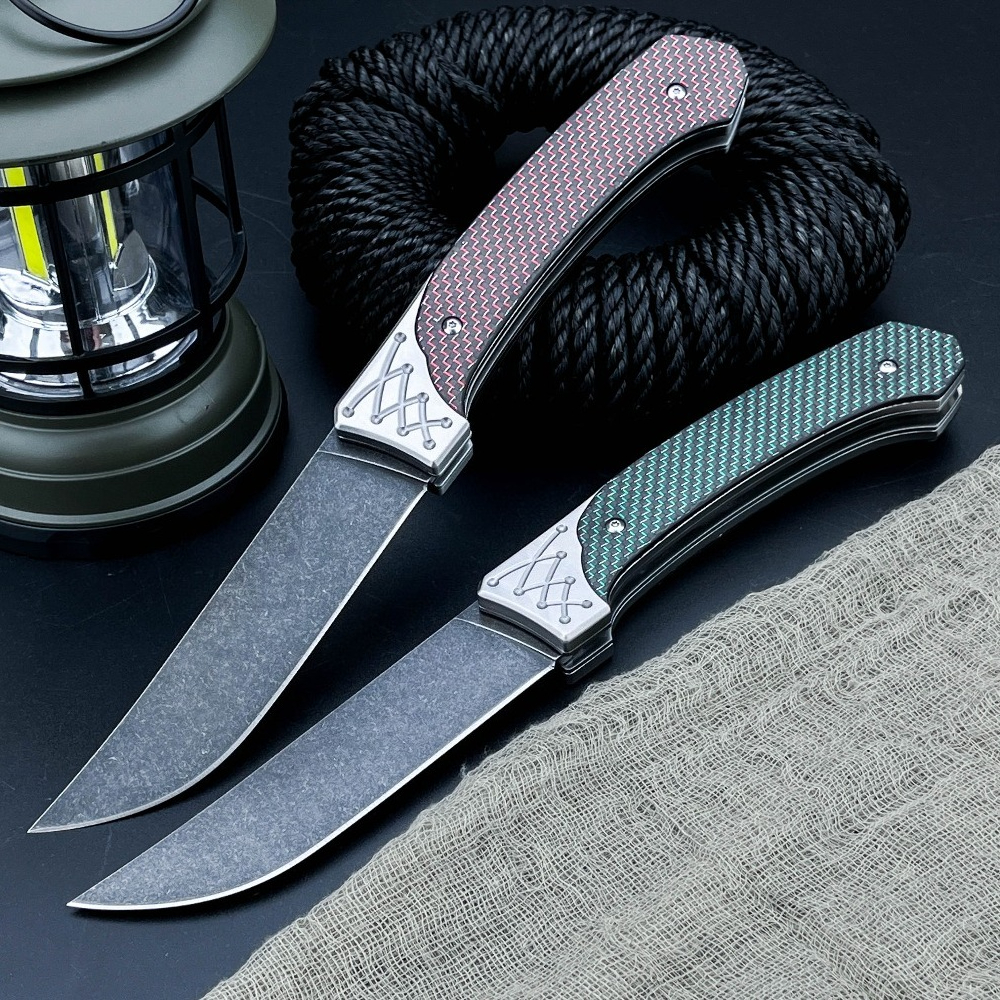 Fishing Equipment Essentials - Premium Quality Folding Pocket Knife Carbon