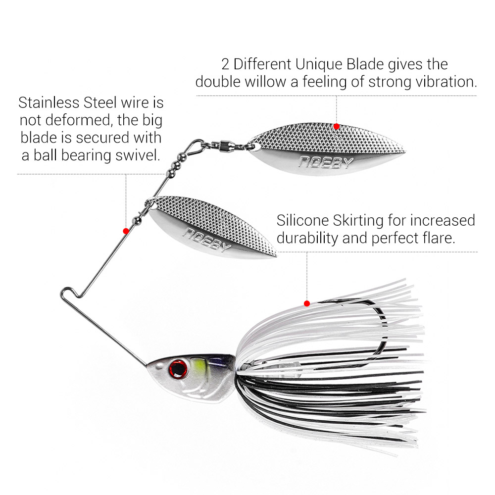 Noeby Spinnerbait 10.5g 14g 21 - Jig Head Lure のレビューと価格
