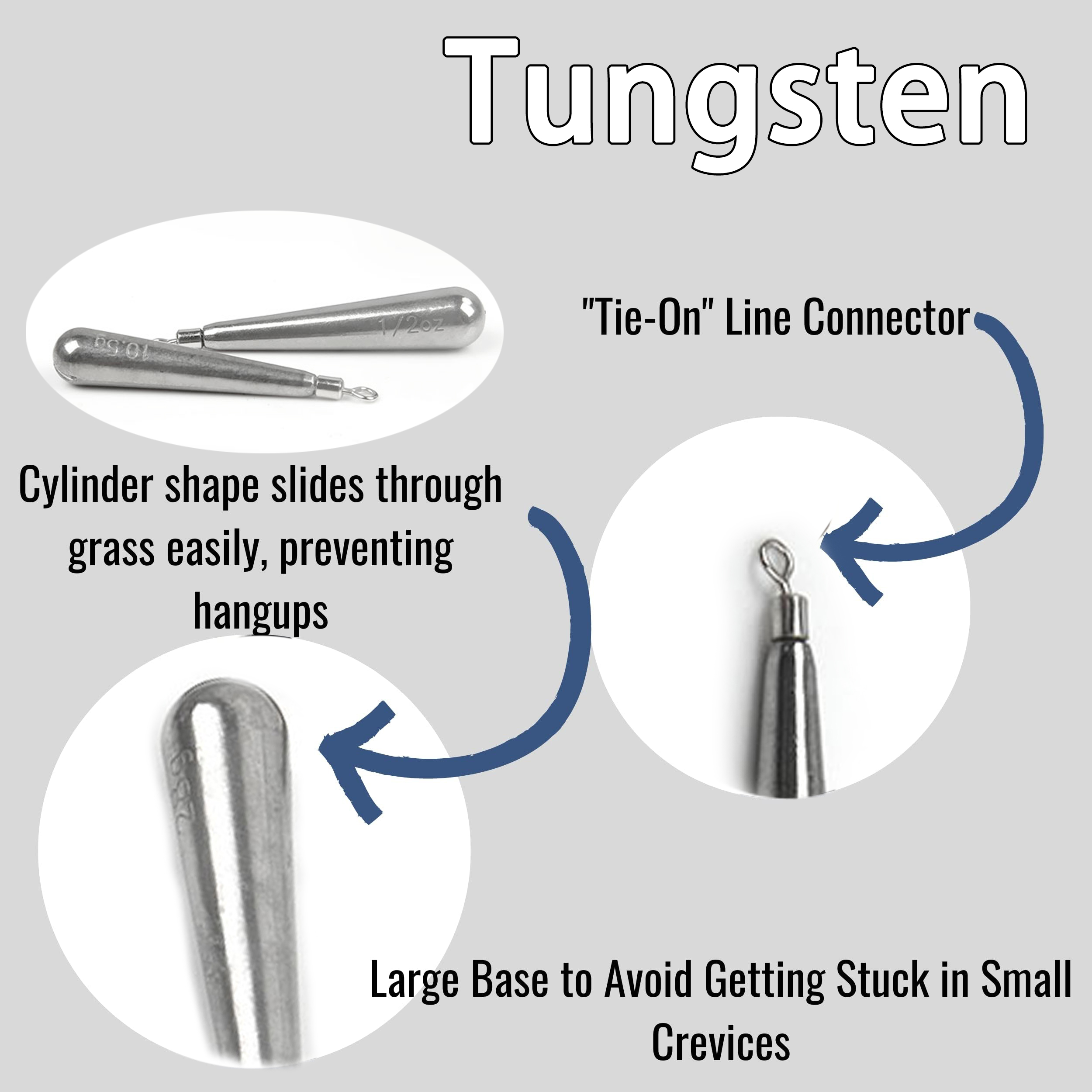 Tungsten Drop Shot Weights 3.5 - Tungsten Sinkers のレビューと価格