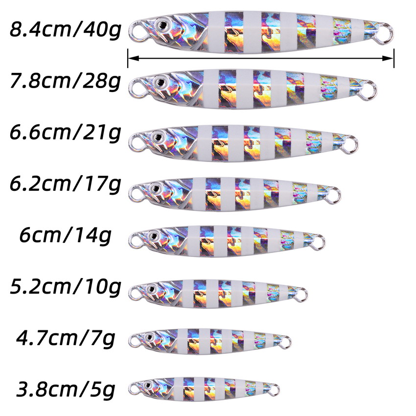10pcs Metal Jig 7g 10g 14g 17g - Jig Head Lure のレビューと価格