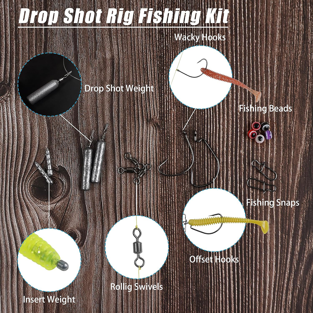 107Pcs Fishing Weights Sinker  - Bass Fishing Lure のレビューと価格