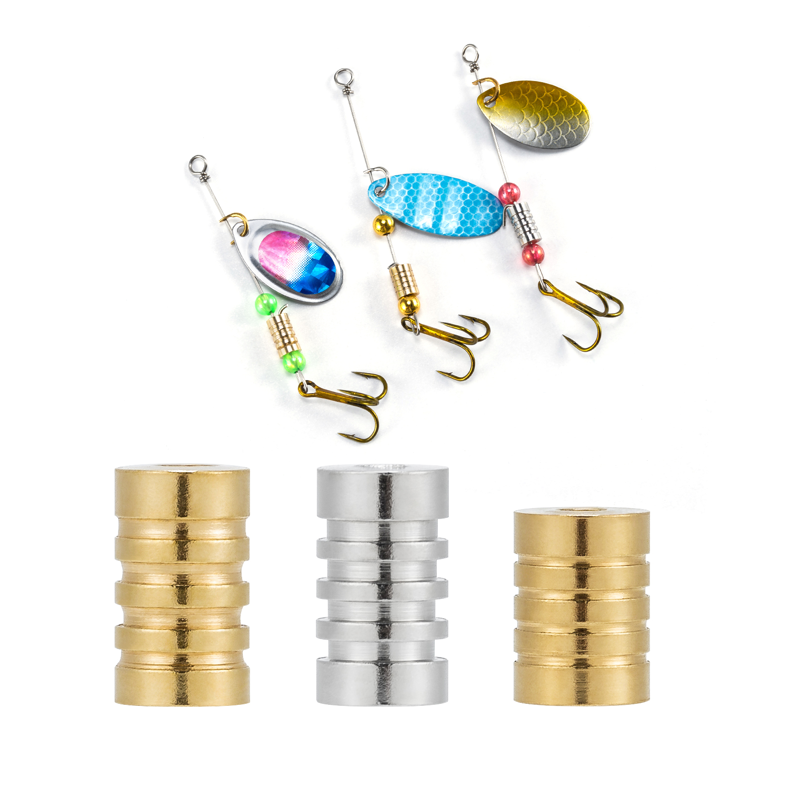10PCS Fishing Spinner Bead Lur - Bass Fishing Lure のレビューと価格