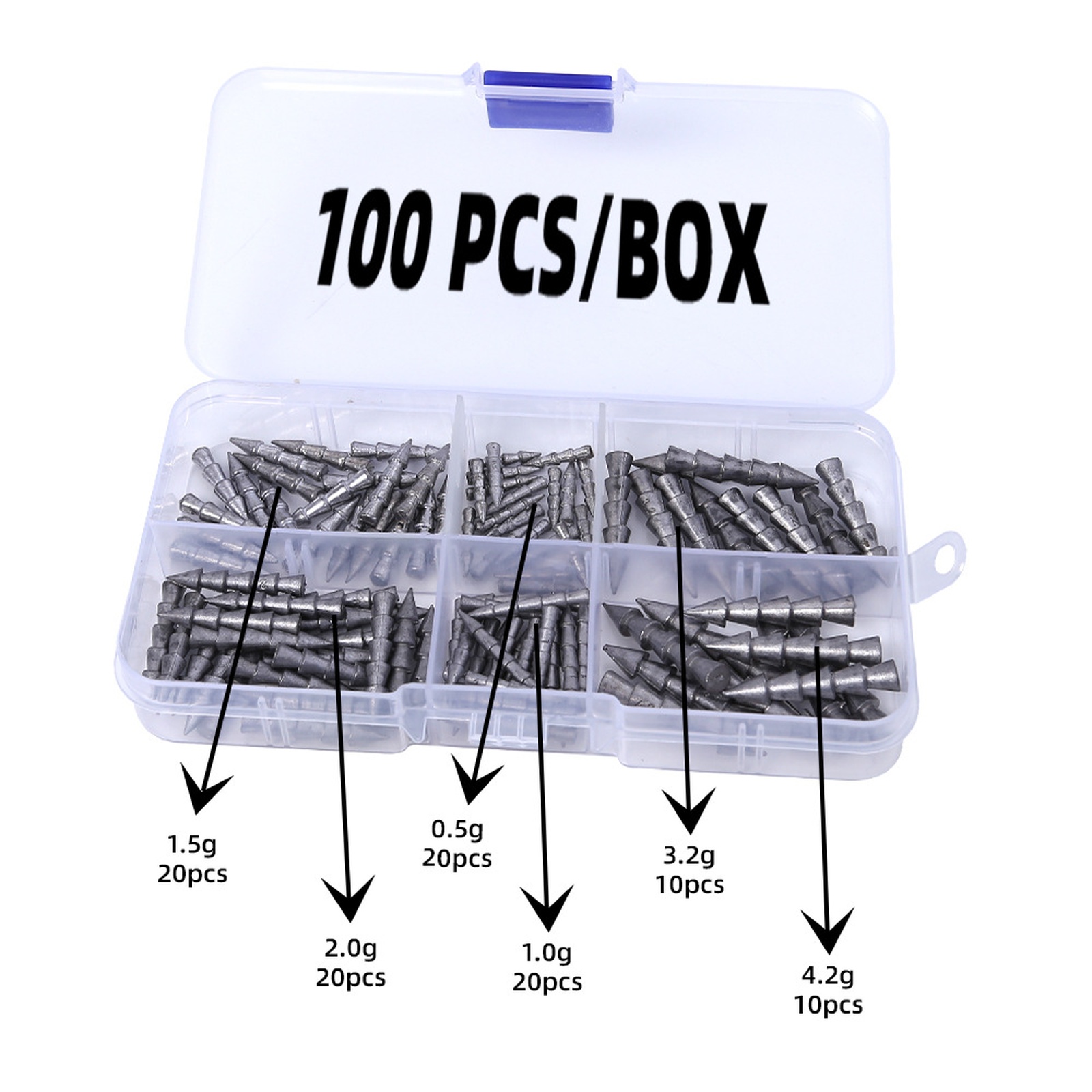 Tungsten Nail Weights 100 Kit  - Tungsten Sinkers のレビューと価格