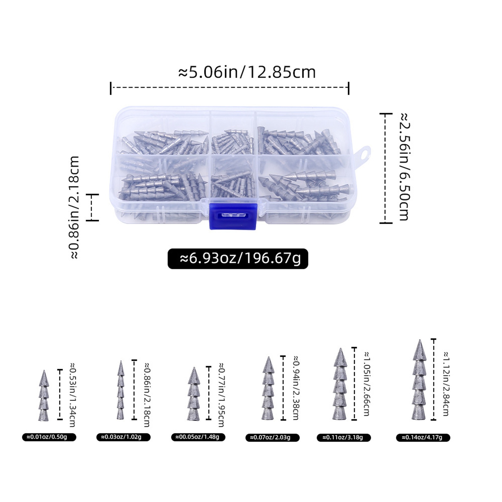 Tungsten Nail Weights 100 Kit  - Tungsten Sinkers のレビューと価格
