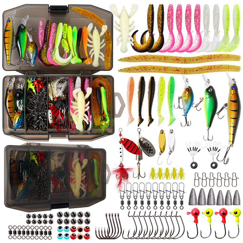 New 120PCS Fishing Lure Set So - Bass Fishing Lure のレビューと価格
