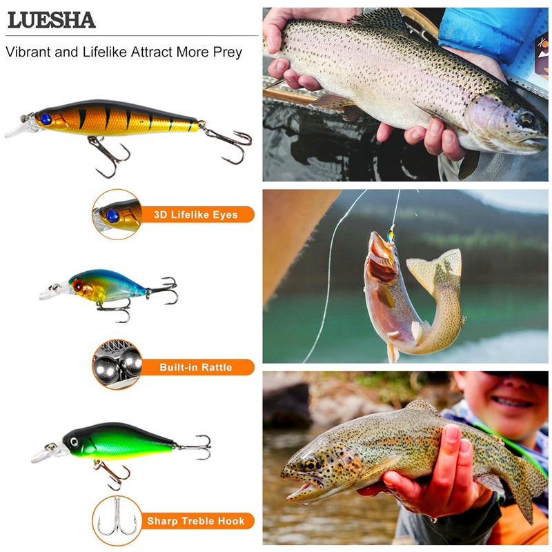 New 120PCS Fishing Lure Set So - Bass Fishing Lure のレビューと価格