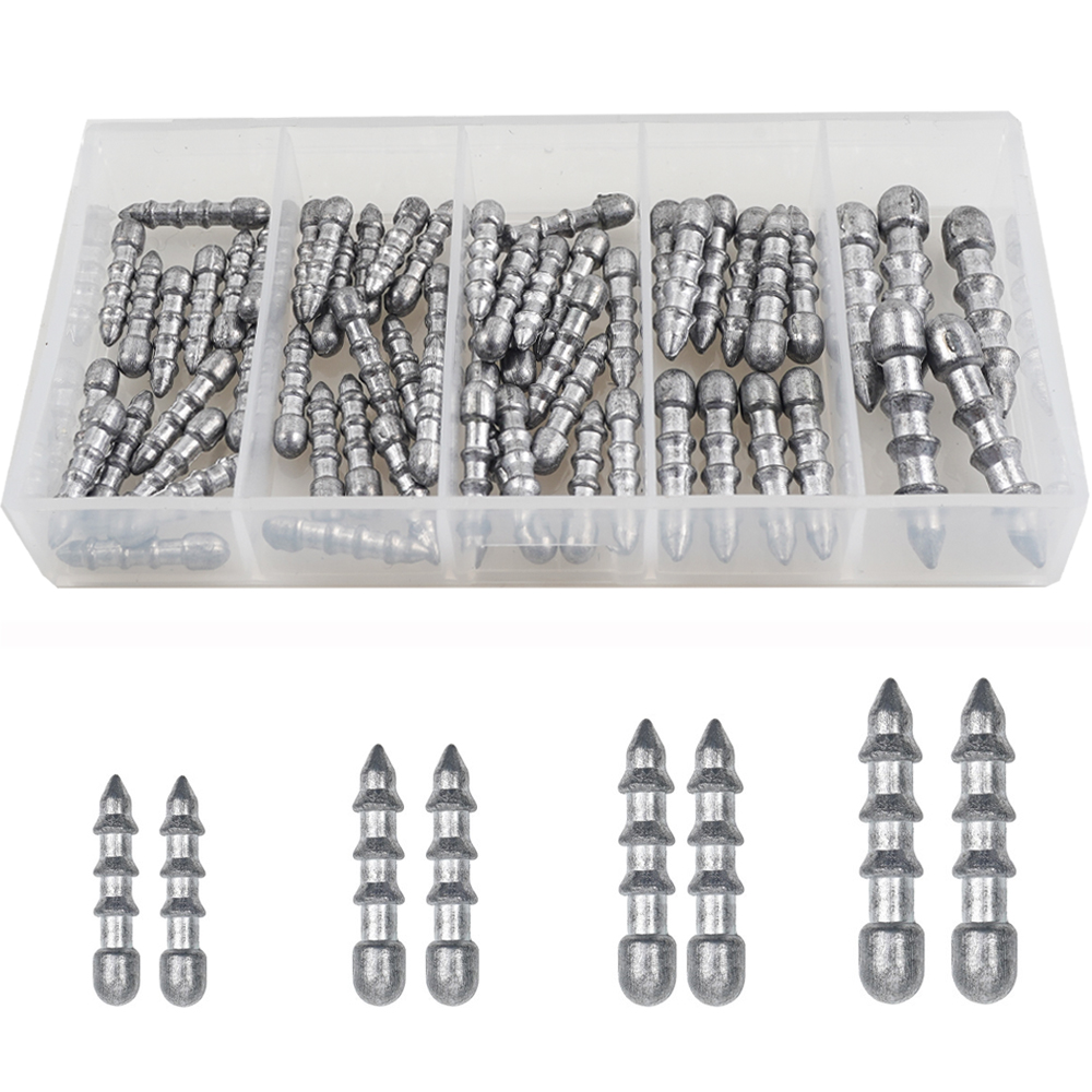 60PCS Nail weights Worm Fishin - Bass Fishing Lure のレビューと価格