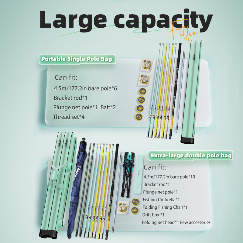 Waterproof Fishing Pole Bag, M - Bass Fishing Lure のレビューと価格
