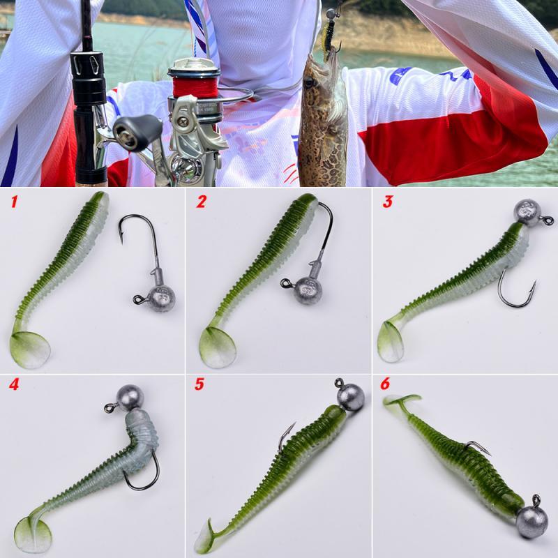 40/20/15PCS Soft Fishing Lures - Jig Head Lure のレビューと価格