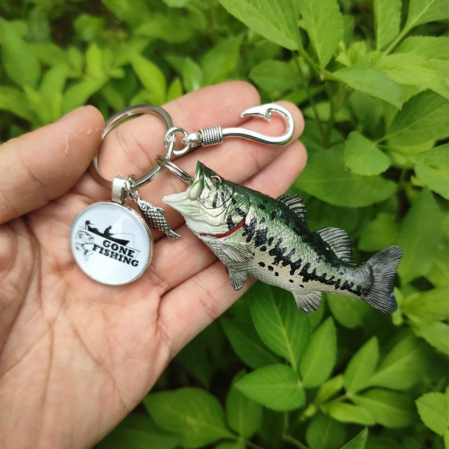 3D Sea Bass Keychain, lure Fis - Bass Fishing Lure のレビューと価格