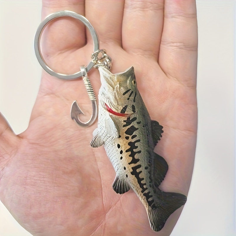 3D Sea Bass Keychain, lure Fis - Bass Fishing Lure のレビューと価格