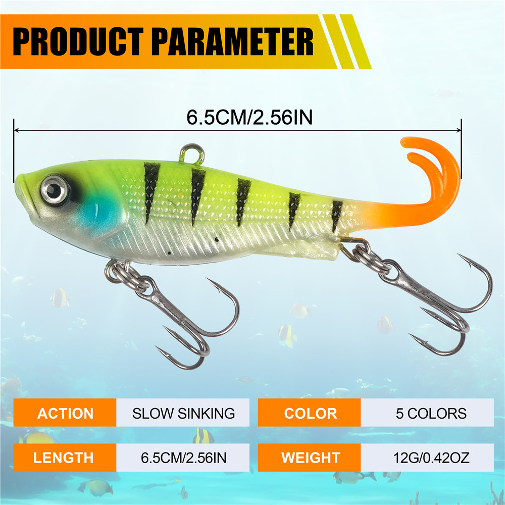 5Pcs Pre-Rigged Jig Head Wobbl - Jig Head Lure のレビューと価格