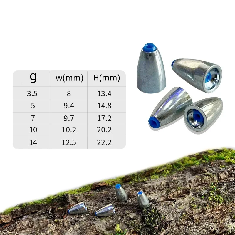 40pcs Alloy Bullet Fishing Sin - Bass Fishing Lure のレビューと価格